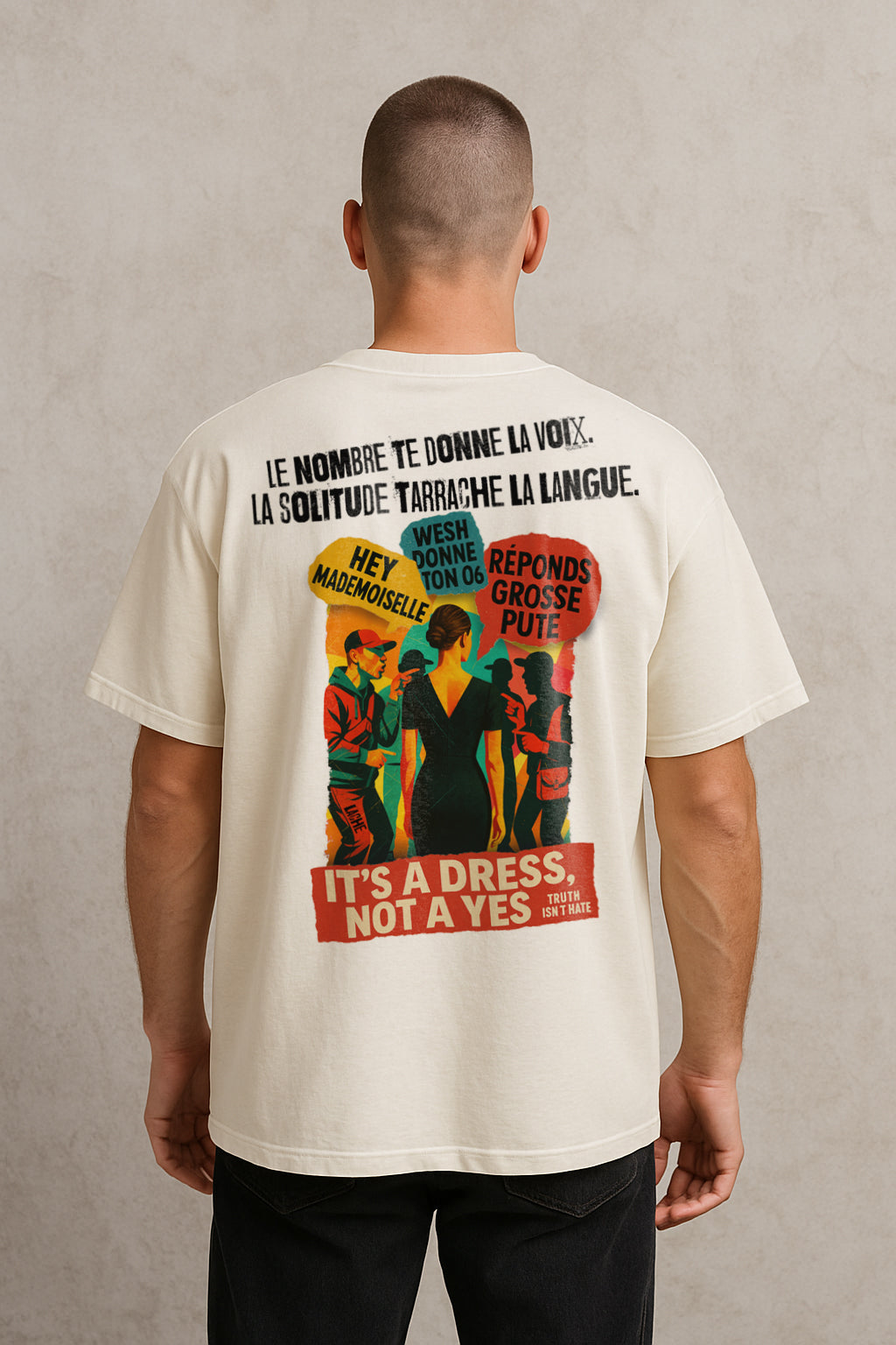T-shirt oversize La meute et le vide.