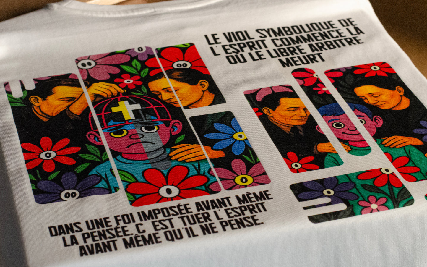 T-shirt oversize Le libre arbitre