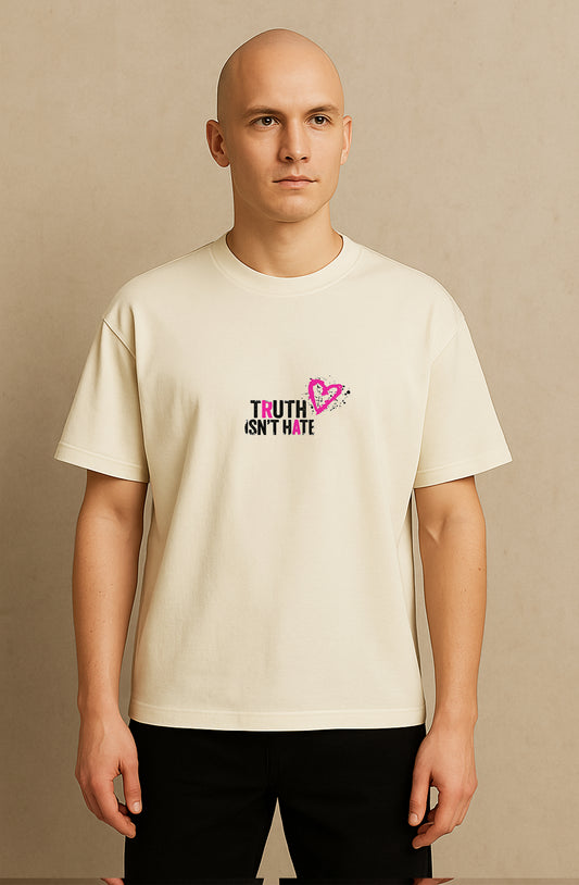 T-shirt oversize Crâne nu, regards vides