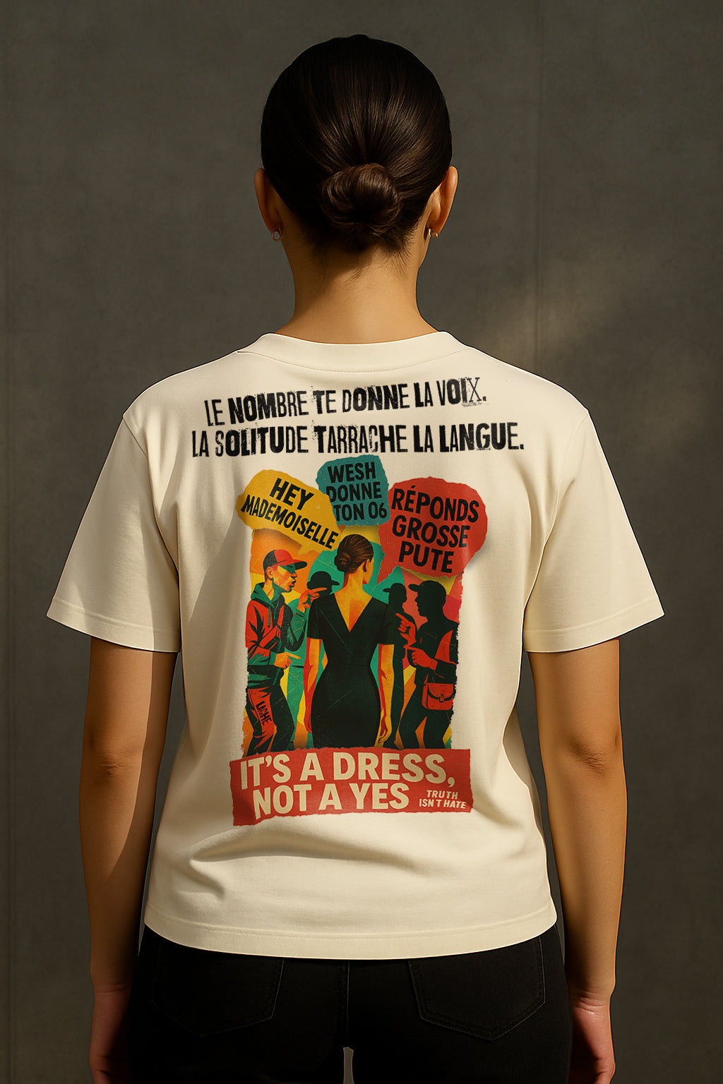 T-Shirts Ajustés La meute et le vide.