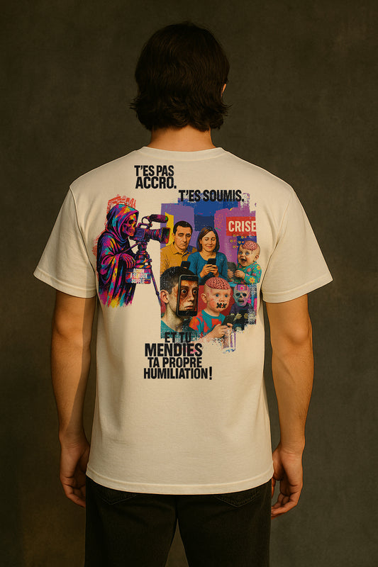 T-shirt oversize AIMEZ-MOI HORS LIGNE
