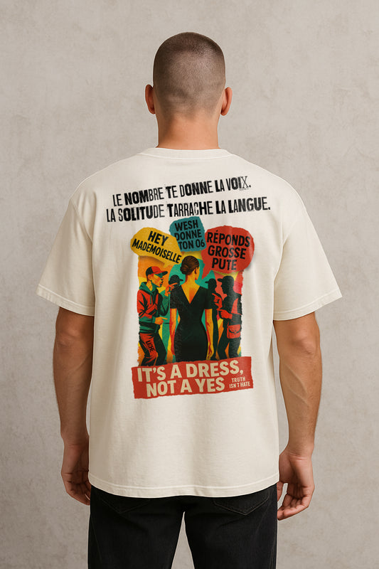 T-shirt oversize  La meute et le vide. 