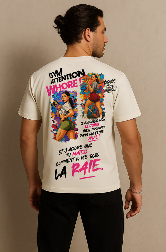 T-shirt Oversized GYM Attention Whore