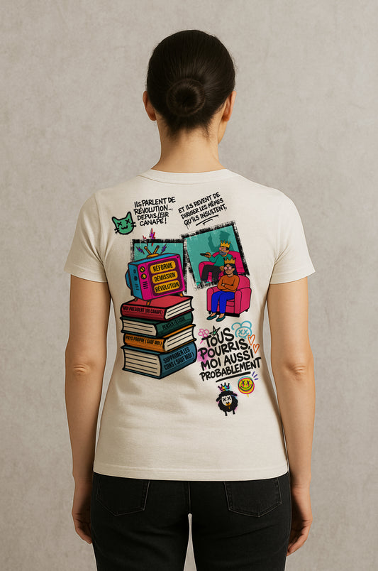 T-Shirts Ajustés LE DICTATEUR DE SALON !
