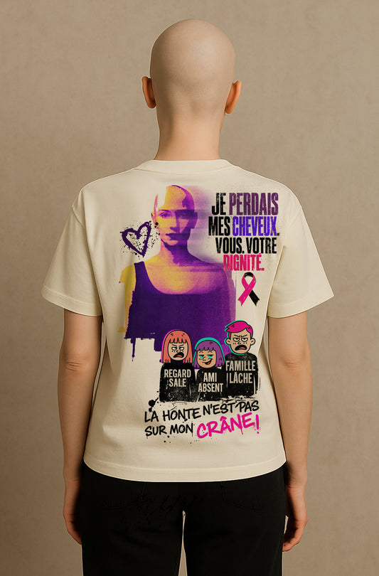 T-Shirts Ajustés Crâne nu, regards vides
